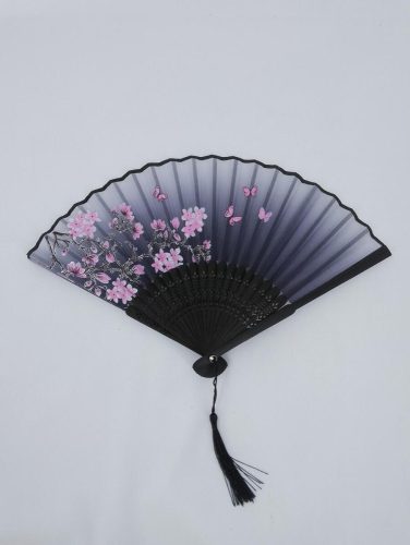 Pillangós és sakurás legyező