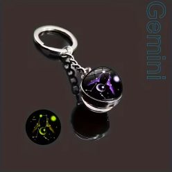 Ikrek kulcstartó, sötétben világít