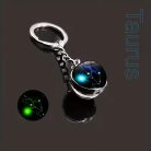 Bika kulcstartó, sötétben világít