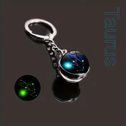 Bika kulcstartó, sötétben világít