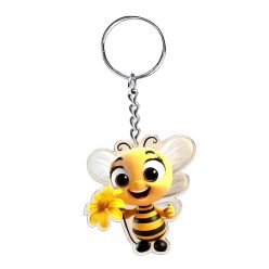 Méhecskés kulcstartó