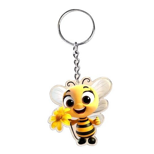 Méhecskés kulcstartó