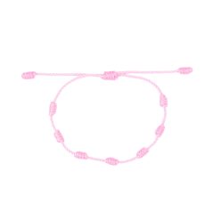 7 csomós rózsaszín védelmi karkötő