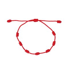7 csomós piros védelmi karkötő
