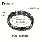 Férfi hematit karkötő – Vegyes kőformák