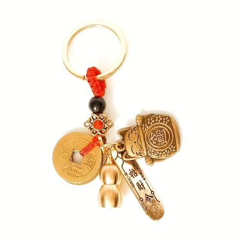 Gazdagság és szerencse kulcstartó 