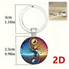 Yin Yang életfa kulcstartó