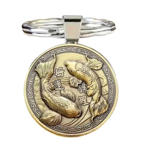 Szerencse kulcstartó Koi halas