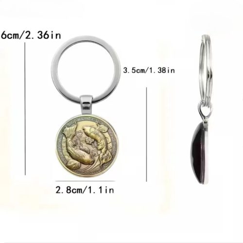 Szerencse kulcstartó Koi halas