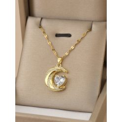 Hold és szív nyaklánc