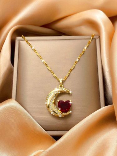 Hold és szív nyaklánc