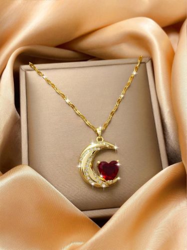 Hold és szív nyaklánc