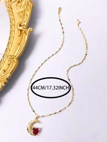 Hold és szív nyaklánc