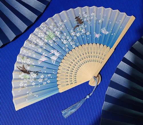 Ősi Kínai mintás legyező