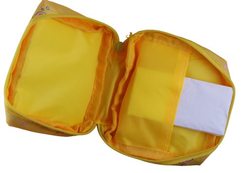 Praktikus tároló apróságokhoz táskába (sárga)