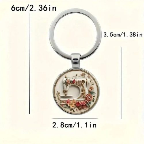 Varrógépes kulcstartó