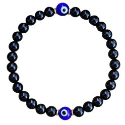 Védelmező Nazar szemes turmalin karkötő