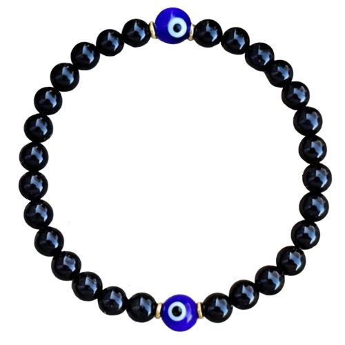 Védelmező Nazar szemes turmalin karkötő