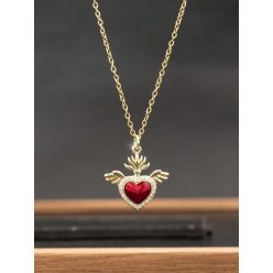 Angyalszárnyas szív nyaklánc